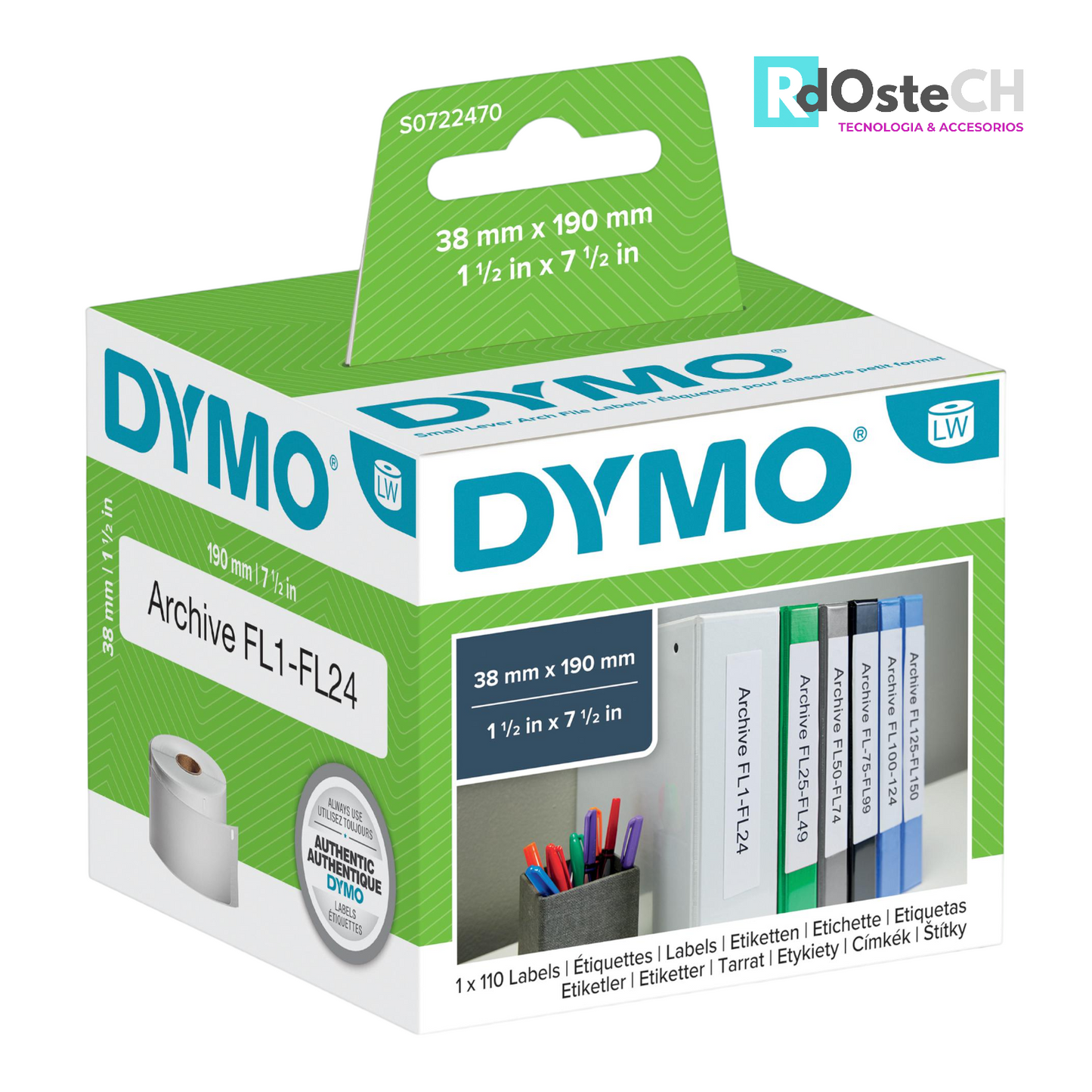 Rollo adhesivo impresora DYMO 550