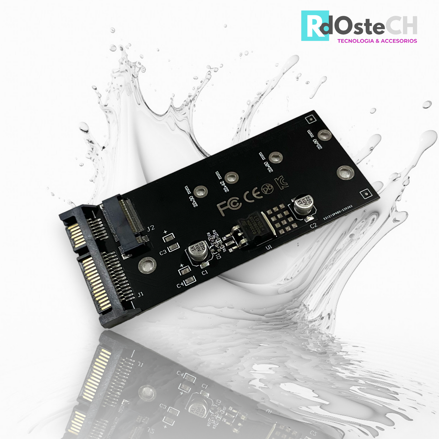 Tarjeta NGFF M.2 Adaptador SATA3 A SATA - SSD M.2