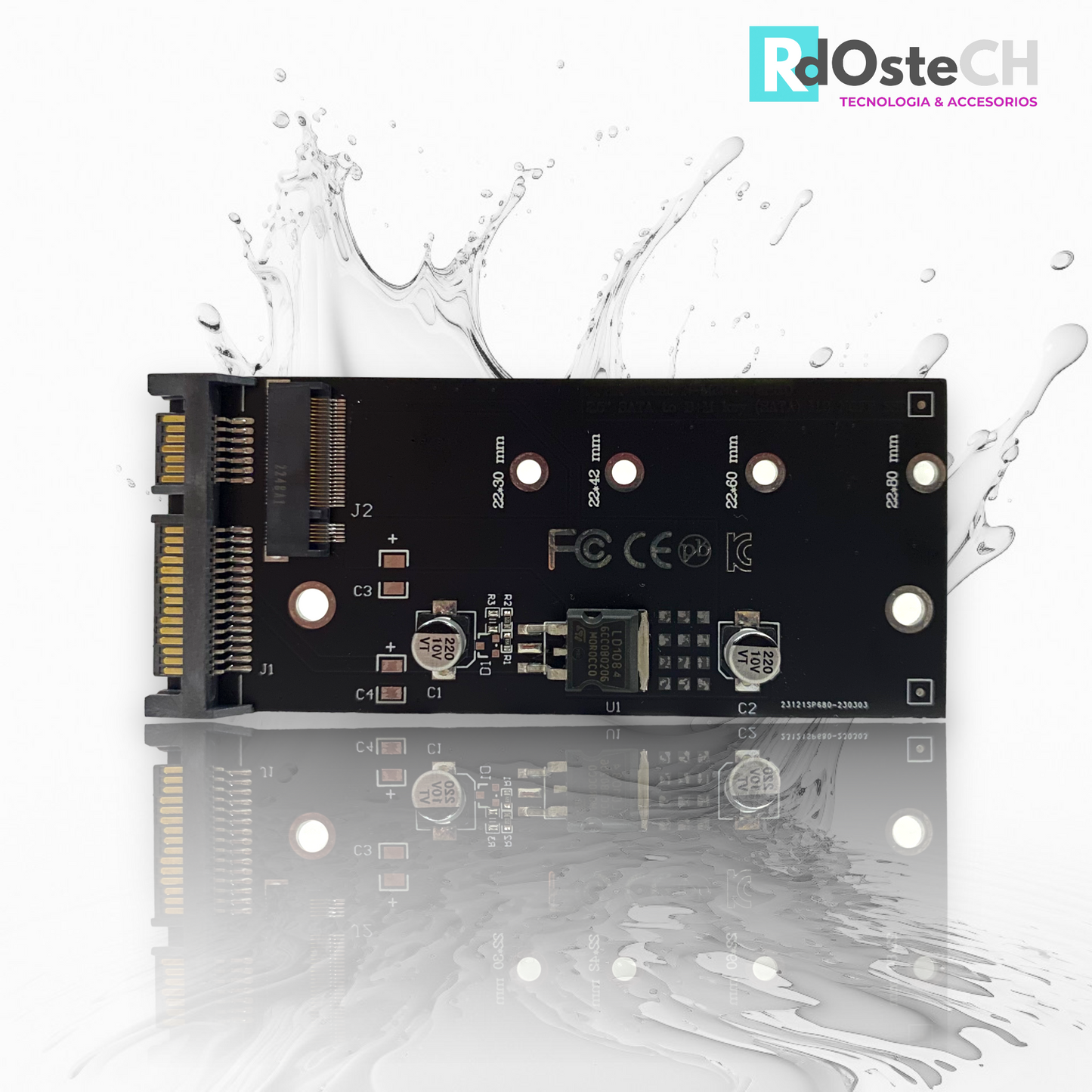 Tarjeta NGFF M.2 Adaptador SATA3 A SATA - SSD M.2