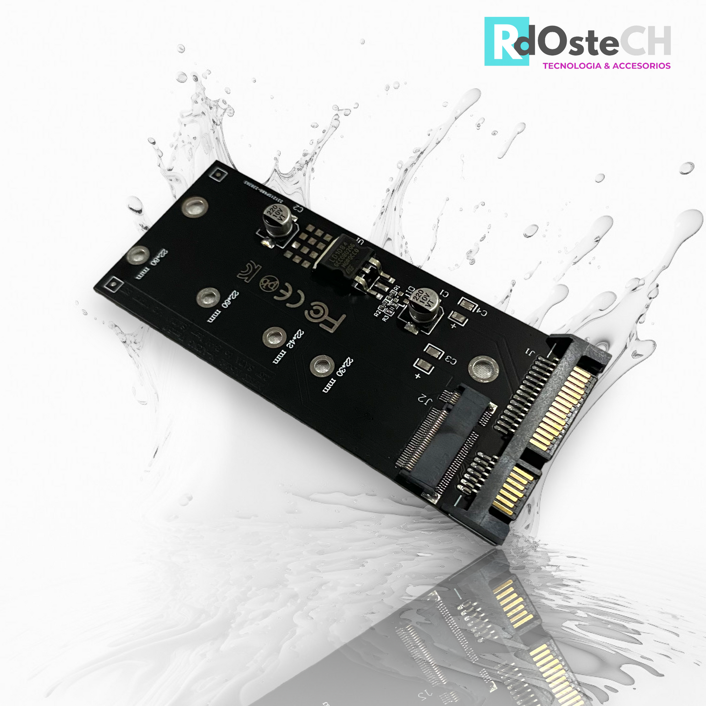 Tarjeta NGFF M.2 Adaptador SATA3 A SATA - SSD M.2