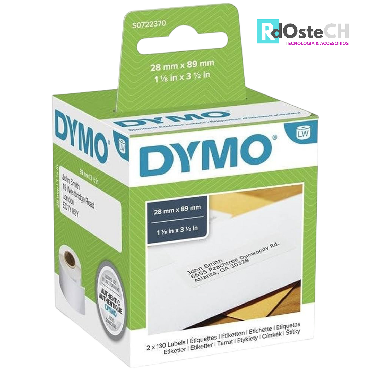 Rollo adhesivo impresora DYMO 550